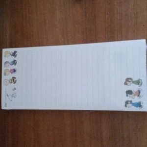 Peanuts note pad